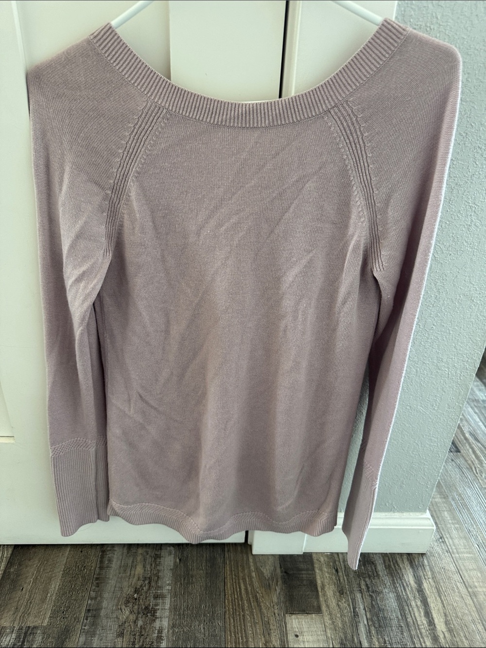 Lululemon Light Mauve Knit Long-Sleeve Sweater